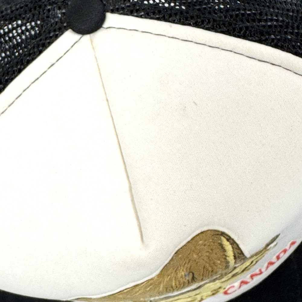 Vintage‎ Mesh Snapback Trucker Hat Canada Cougar hat black and white - Picture 7 of 12